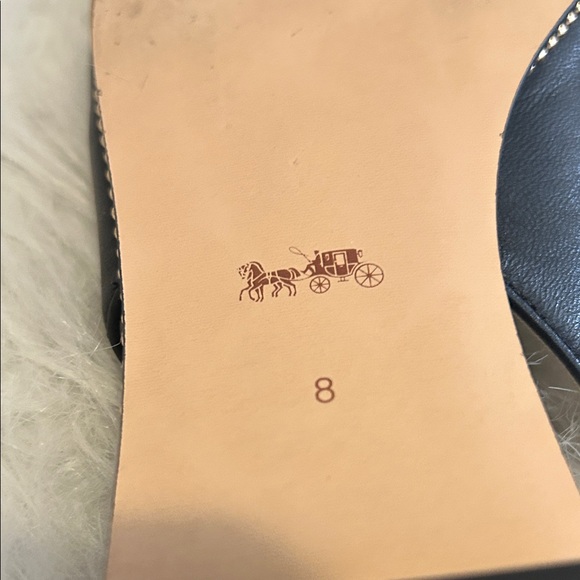 Coach Elegant Black Slingback Flats - Picture 3 of 8